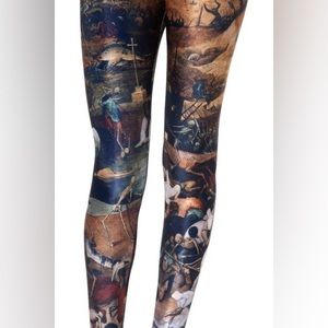 Black Milk Clothing Triumph Of Death Leggings size L